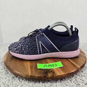 Traq by Alegria Womens 40 Qool Lavender Purple Low Top Comfort Walker Sneaker